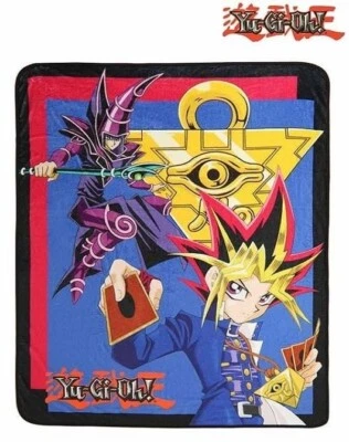 New Yu-Gi-Oh Fleece Throw Blanket Gift  SOFT Plush Yugioh Cards Dark Magician - Image 1 of 3