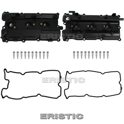 Conjunto de cubierta de válvula izquierda+derecha con junta y pernos para Nissan Quest 2004-2009 3,5 L Foto 1 de 4