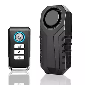 Wireless Anti-Theft Vibration Motorcycle Bike Alarm Remote Waterproof Bicycle US - Picture 1 of 18
