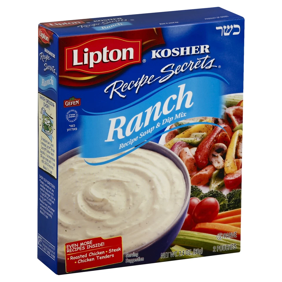 Lipton Kosher Recipe Secrets Ranch Soup & DIP Mix - 2 Ct