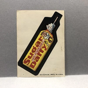 1970s Topps Wacky Packages Series 1 White Back Sticker sugar Daffy - Picture 1 of 2