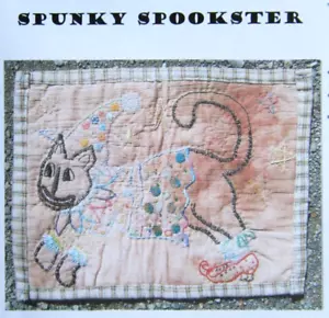 Pumpkin Hill SPUNKY SPOOKSTER Whimsical Cat Halloween Quilt Pattern - Picture 1 of 3