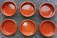 6 Red Clay Small Pie Dish Set