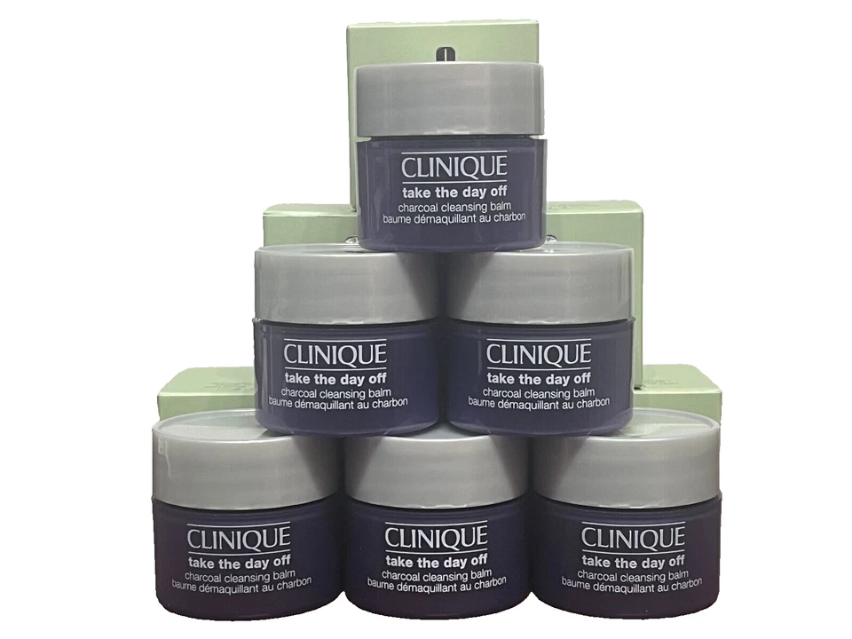 2 Clinique Take the Day Off Charcoal Cleansing Balm 0.5oz/15mL Each Travel Size