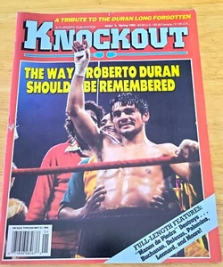 Knockout Boxing Magazine Spring 1990 Roberto Duran Tribute Newsstand FINE - Picture 1 of 9