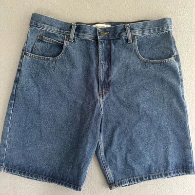 Faded Glory Mens Shorts Blue 40 Denim Cotton Relaxed Bermuda Walking Outdoor  - Image 1 of 4