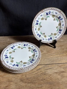4 assiettes plates porcelaine de Limoges Haviland 21.5cm Impératrice Eugénie - Picture 1 of 4