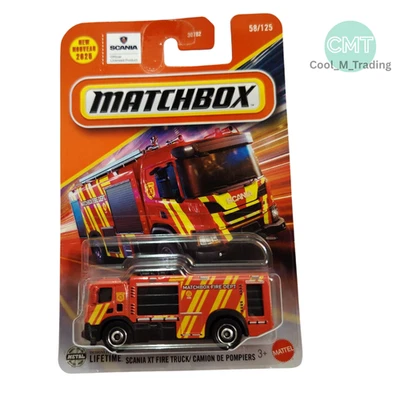 2025 Matchbox Scania XT Fire Truck #58/125 – New Release Diecast Toy Vehicle - Image 1 of 4