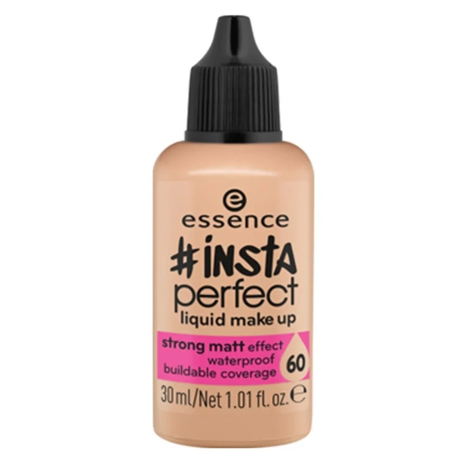 Essence Insta Perfect Liquid Make Up Foundation 60 Crazy Caramel - Image 1 of 1