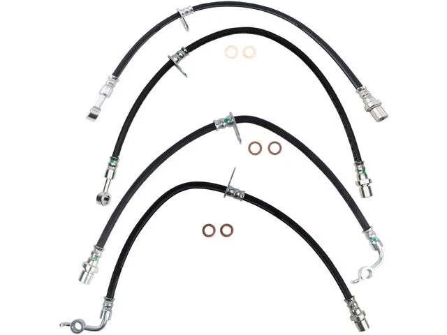 Juego de mangueras de freno delanteras y traseras para 14-16 Subaru Forester 2.0XT Touring BS55X4 Foto 1 de 1