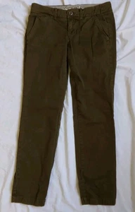 J Crew Waverly Chino City Fit Green Casual Womens Size 2P - Picture 1 of 9