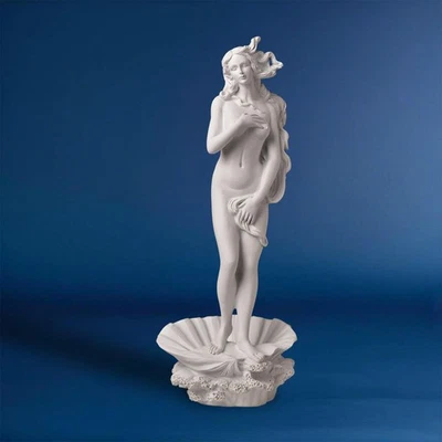 Escultura de la diosa del nacimiento de Venus de 14,1 x 5,5 pulgadas, arte clásico de resina blanca, Ho... Foto 1 de 4