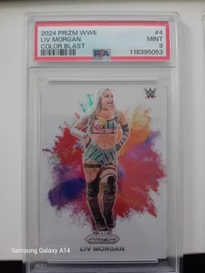 2024 PANINI PRIZM WWE COLOR BLAST #4 LIV MORGAN PSA 9 - Bild 1 von 2
