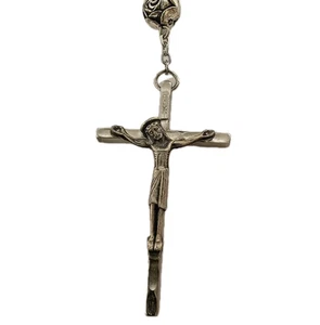 Rosary Beads from Italy Colorful Purple Gold Orange & Green Power of Faith Peace - Picture 1 of 10