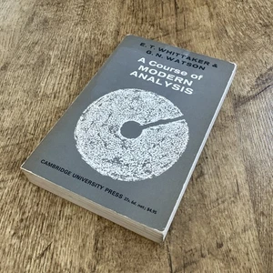 A Course of Modern Analysis, 4th edition. E T Whittaker & G N Watson. Paperback - Picture 1 of 7