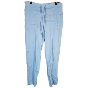 Theory Altrino Hose Damen mittelblau Leinenmischung Freizeit leicht Coastal - Bild 1 von 8