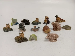 Wade Whimsies Animal Figurine Bundle - Vintage Ceramic Miniatures - Picture 1 of 10