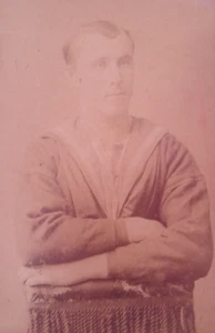 c1880s China Pun Lun Photographer Hong Kong Sailor Western Man CDV Photo 2 - Bild 1 von 3