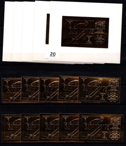 = 5X FUJEIRA - MNH - PERF + IMPERF - SPORT - OLIMPIADI - 1972 - Foto 1 di 1