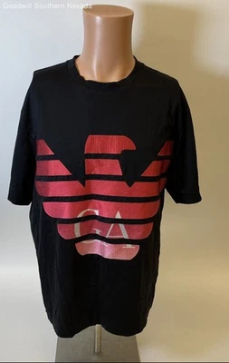 Emporio Armani Women's Black T-shirt - Size L - image 1 of 4