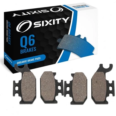 Front Organic Brake Pads 2009-2010 Can-Am Outlander 400 HO EFI XT Set Full dx — 第 1/4 张图片