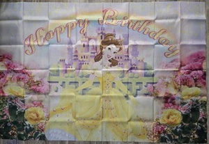 Princess In A Yellow Gown, 58x39 Inch Happy Birthday Banner - Picture 1 of 1
