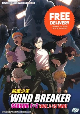DVD Anime Wind Breaker Collection Season 1 & 2 ( Vol. 1-25 End ) English Dubbed - Image 1 of 4