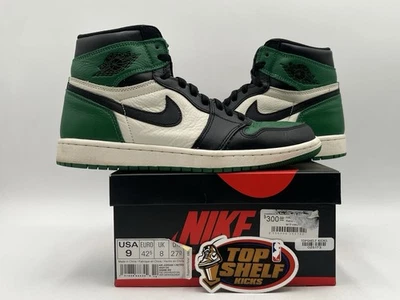 Nike Air Jordan Retro 1 High OG Pine Green 2018 Talla 9 Auténtico Baloncesto Usado Foto 1 de 4