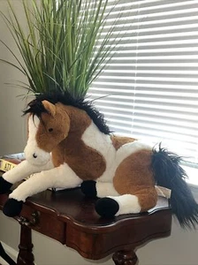 Peluche Dan Dee caballo de peluche 20" sentado animal grande - Imagen 1 de 7