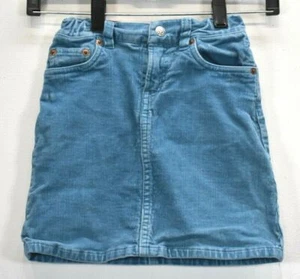 Levis Jean For Girls 5 Pocket Stretch Waist Blue Cotton Corduroy Skirt 6X - Picture 1 of 8
