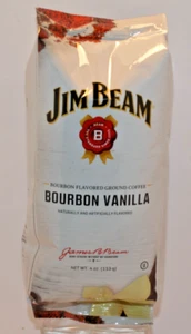Jim Beam Bourbon gemahlener Kaffee mit Vanillegeschmack 4 Unzen - Bild 1 von 1