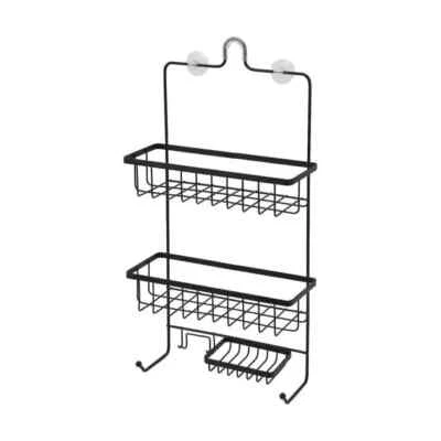 3 Tier Shower Caddy Aluminum Hanging Rack Bathroom Shampoo Storage Shelf Home* - image 1 of 4