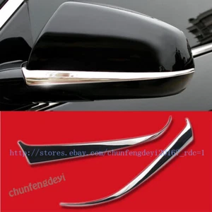 2X Para Cadillac SRX 2010-2016 Espejo retrovisor lateral de acero inoxidable Cubierta Tapicería - Imagen 1 de 10