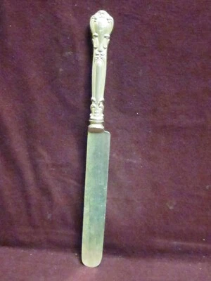 Gorham Sterling Chantilly 9 5/8" BLUNT STERLING HANDLE KNIFE  mono REM - Image 1 of 4