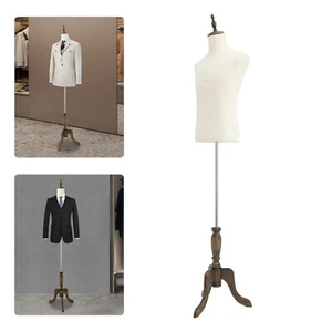 Adult Male Dress Form Mannequin Torso Clothes Display Half Body Adjustable Tall - Picture 1 of 17