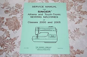 Serviceanleitung auf CD für Singer Athena & Touch-Tronic 2000 2005 Nähmaschinen - Bild 1 von 12