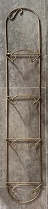 VTG Metal 4 Plate Hanging Rack Metal Wall Display Gold - Picture 1 of 5