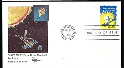1981 Man Into Space FDC  Gill Craft Cachet e - Image 1 of 2
