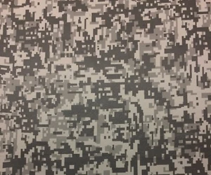 DIGITAL CAMO GRAY VINYL AOR TYPE SUITCASE UPHOLSTERY CRAFTS FABRIC BY YARD 50"W - Picture 1 of 5
