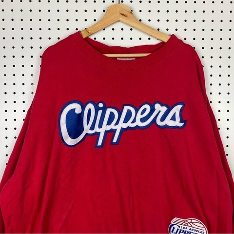 Los Angeles Clippers NBA Sweatshirt Crewneck Pullover Stitched Logo Size XXL 2XL Cover