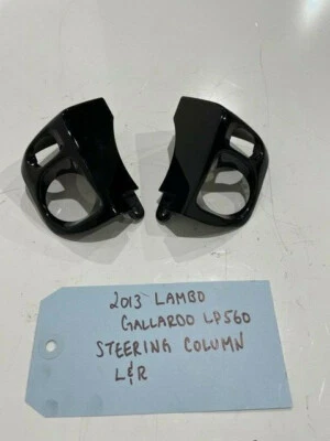 13 LAMBORGHINI GALLARDO LP560 LP550 着色黑色 STEERING COLUMN TRIM COVERS — 第 1/4 张图片