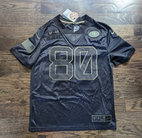 Mens Nike Jerry Rice San Francisco 49ers #80 Salute To Service Jersey Sz M NWT Cover