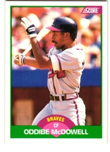 1989 Score Rookie & Traded #72T Oddibe McDowell Atlanta Braves - Picture 1 of 2