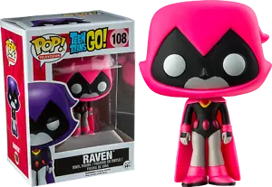 FUNKO POP TELEVISION TEEN TITANS GO #108 RAVEN (PINK) VINYL FIGURE~FAST POST 🏡 - Picture 1 of 12