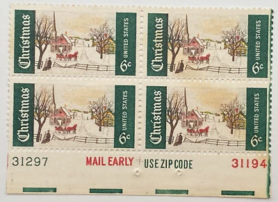 Scott #1384 Plate Block of Four - Free Shipping #2 - Image 1 of 2