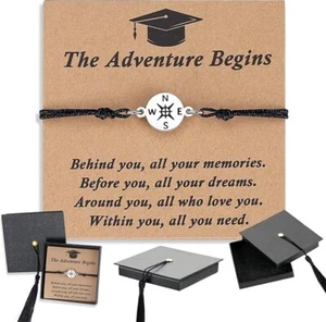 2025 Graduation Gifts for Her/Him - Adjustable Bracelet Comes in Cap Box with Qu - Picture 1 of 14