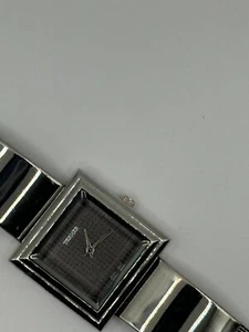 Bijou Terner Square Face Mesh Band Women's Watch Chrome in Color - New Battery - Picture 1 of 11