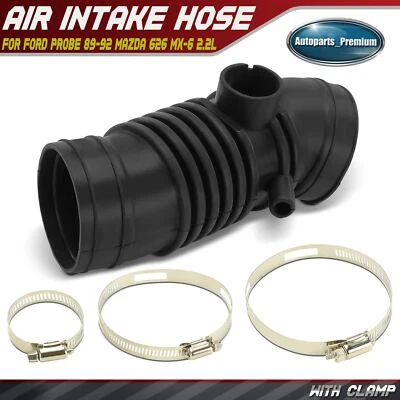 Engine Air Intake Hose w/ Clamps for Ford Probe 1989-1992 Mazda 626 MX-6 90-92 - Image 1 of 4