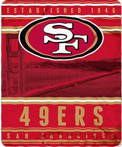 San Francisco 49ers blanket bedding 66x90 XXL FREE SHIPPING NFL 49ers throw Cover