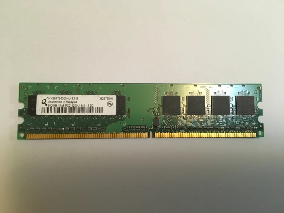 HYS64T64000HU-3.7-A 512MB DDR2 533MHZ PC2-4200 Desktop PC Memory - Image 1 of 1